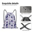 thumbnail image 5 of Bingfone Daisies Flowers Drawstrings Backpacks Bags for Men Women Gym Drawstrings Bag-Medium, 5 of 8