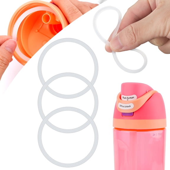 sunsanly 6Pcs Water Bottle Gasket Replacement for Owala FreeSip Easy to Replace Silicone Lid Seal O Ring Sealing Gaskets