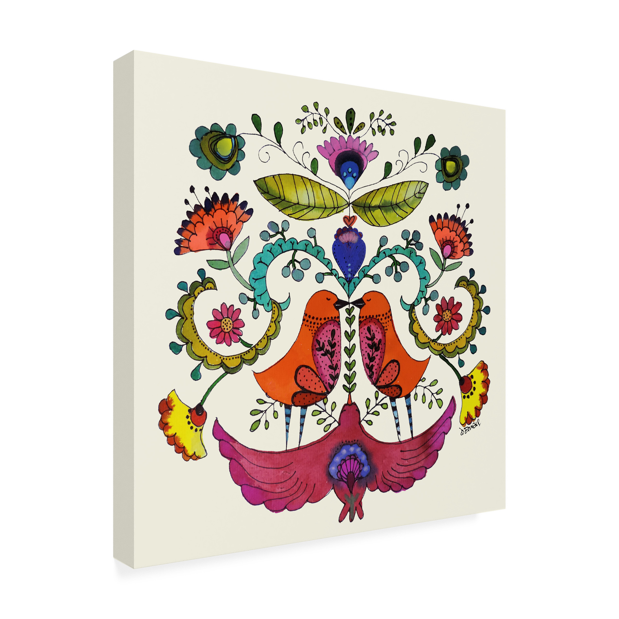 Sylvie Demers 'Equilibre' Canvas Art