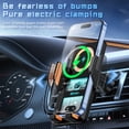 thumbnail image 5 of Wireless Car Charger, 3 in 1 Auto-Sensing Adjustable Long Arm Dashboard Bracket, Over-Voltage, Over-Temperature Protection, for iPhone 16 15 14, Samsung S23 etc, 5 of 12