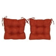 thumbnail image 2 of Blazing Needles 16 x 16 in. Square Microsuede Dining Chair Cushions - Set of 2, 2 of 2