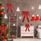 thumbnail image 5 of 12 piezas de lazos navideños con purpurina, adornos para árboles de Navidad, lazos para decoración para fiesta de Navidad, 5 of 5