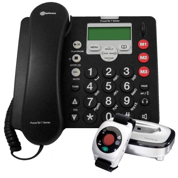 AMPLIFIED CORDED PHONE W/INTEGRATED ANSWERING & VIBRATION