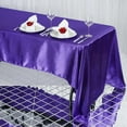 thumbnail image 2 of Efavormart 60x126" Rectangle PURPLE Wholesale SATIN Tablecloth Banquet Linen Wedding Party Restaurant Tablecloth, 2 of 10