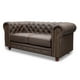 thumbnail image 5 of Sala de Piel Genuina Clásico 3-2-1, Sofá, Love Seat y Sillón,  6 plazas, Modelo Chesterfield P/V, Color Chocolate, Elegante, cómodo y Clásico, Hecho en Mexico. Medidas:  220 cm, 185 cm, 110 cm., 5 of 9