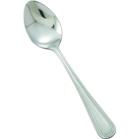 Winco 0005-03 12-Piece Dots Dinner Spoon Set, 18-0 Stainless Steel