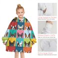 thumbnail image 6 of Boston Terrier Blanket Hoodies for Kids 6-13YR Oversize Wearable Blanket Hoodies for Boys Girls Teens, 6 of 7