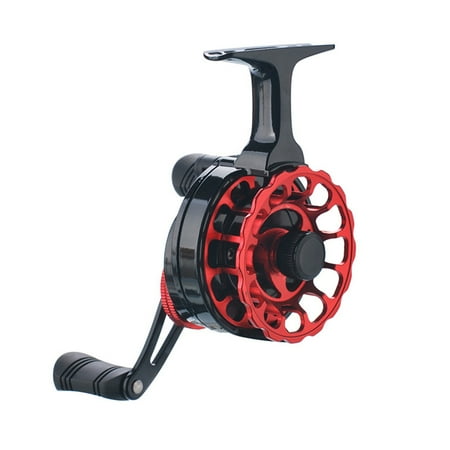 5BB 3.6:1 Fly Fishing Reel Wheel with High Foot Fishing Reels Aluminum Alloy Anti-corrosion Fishing Reel for Ice-fishing Raft Fishing for Raft Ice-fishing