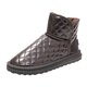 thumbnail image 2 of Botas de nieve de tubo medio impermeables de PU de terciopelo de invierno, tacón plano grueso y cálido para mujer Argén Yuyangstore botas de nieve, 2 of 8