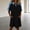 Black, variant on Midi Casual Dresses for Women Short Sleeve Summer Colorblock T-Shirt Dress Loose Fit Collared with Pockets Dresses