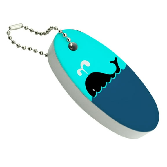 Whale Of A Time Floating Foam Keychain Fishing Boat Buoy Key Float