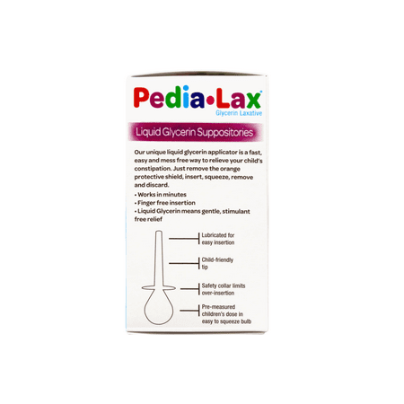 Fleet Pedia-Lax 4 Ml Liquid Glycerin Suppositories For Ages 2 - 5 Years - 6 Ea