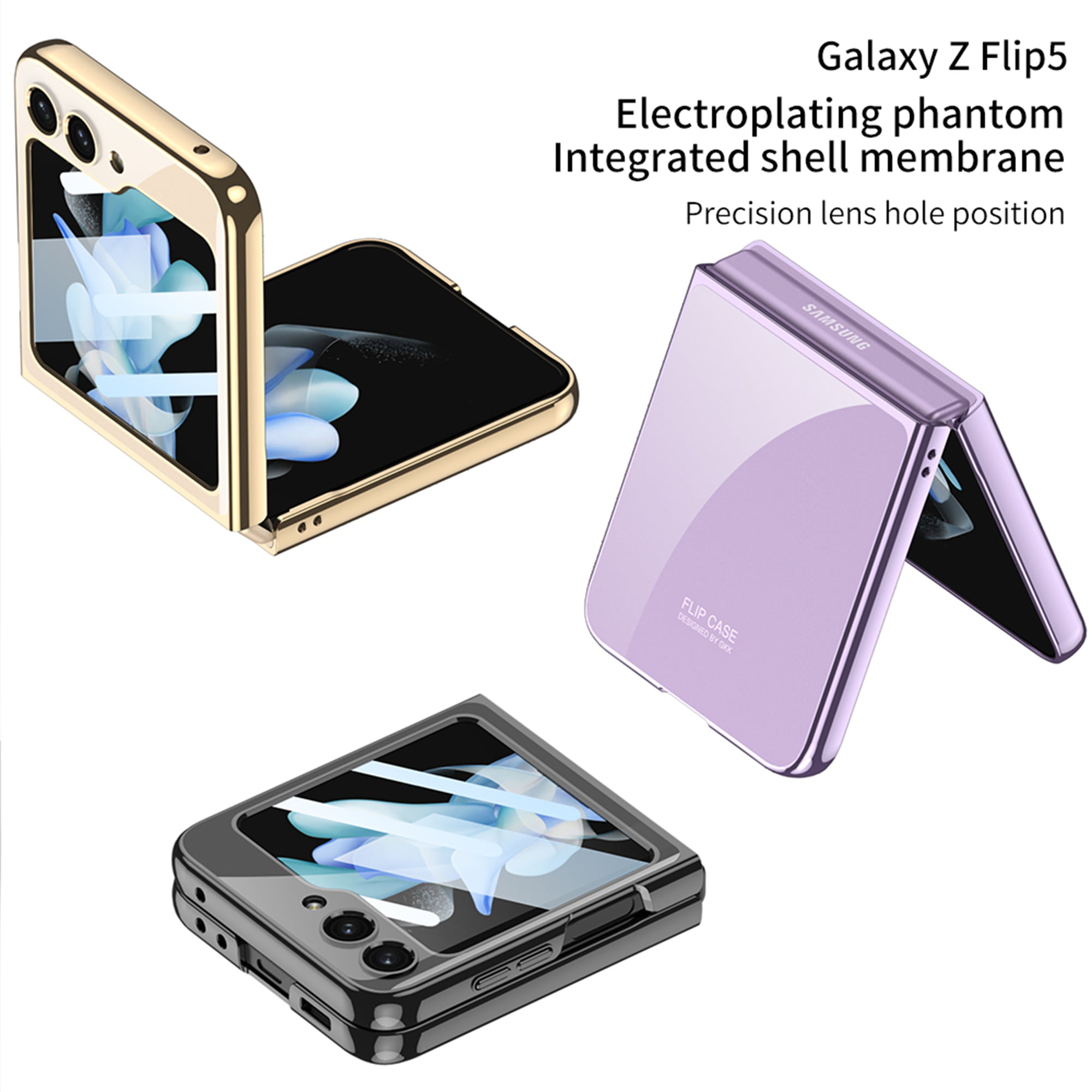 lelinker Clear Cute Hard Shockproof phone case Samsung Galaxy Z Flip5