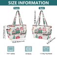 thumbnail image 4 of FORMRS Tote Bag for Women Quilted Large Capacity Travel Work Carry On Shoulder Handbag, Christmas Train, 4 of 7