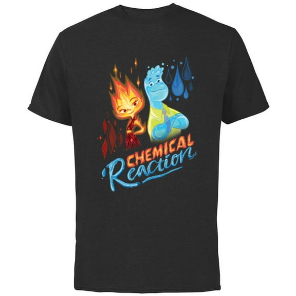 Disney and Pixar’s Elemental Natural Charmers - Short Sleeve Cotton T-Shirt for Adults - Customized-Black