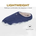thumbnail image 4 of Ecetana Men's Slippers Slip On Memory Foam House Slippers Comfy Warm Winter Home Shoes, 4 of 7