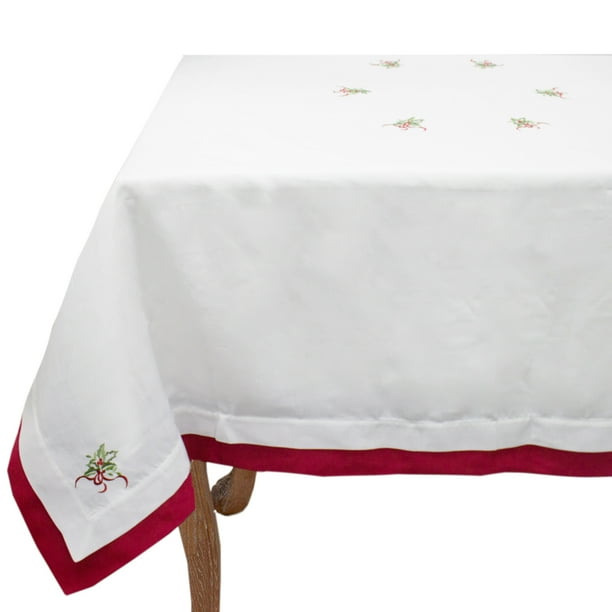 Outstanding christmas tablecloth walmart Embroidered Holly Christmas Tree Double Layer Holiday Tablecloth White Red 72 X72 Walmart Com Outstanding christmas tablecloth walmart Embroidered Holly Christmas Tree Double Layer Holiday Tablecloth White Red 72 X72 Walmart Com