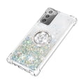 thumbnail image 4 of Funda para Samsung Galaxy Note 20 5G con Brillo Líquido Flotante, Purpurina, Parachoques y Anillo Giratorio Soporte, 4 of 5
