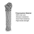 thumbnail image 3 of Uxcell 1Pc Polypropylene Rope Diamond Braid Nylon Cord High Strength 1/4" x 98ft White, Black, 3 of 6