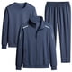 thumbnail image 2 of Conjunto de chándal para hombre, chaqueta y pantalones deportivos de talla grande 8XL y 7XL, moda de otoño y primavera, 2 of 5