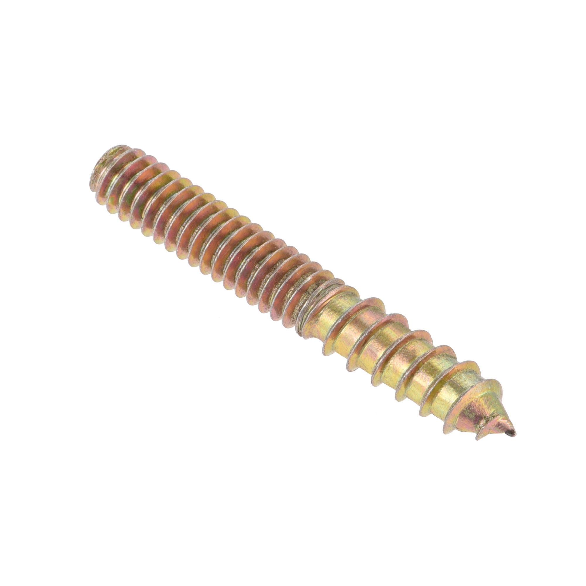 Hanger Bolts Double Head Dowel Screw for Wood Furniture Applications Brass Gold 1-3/4"