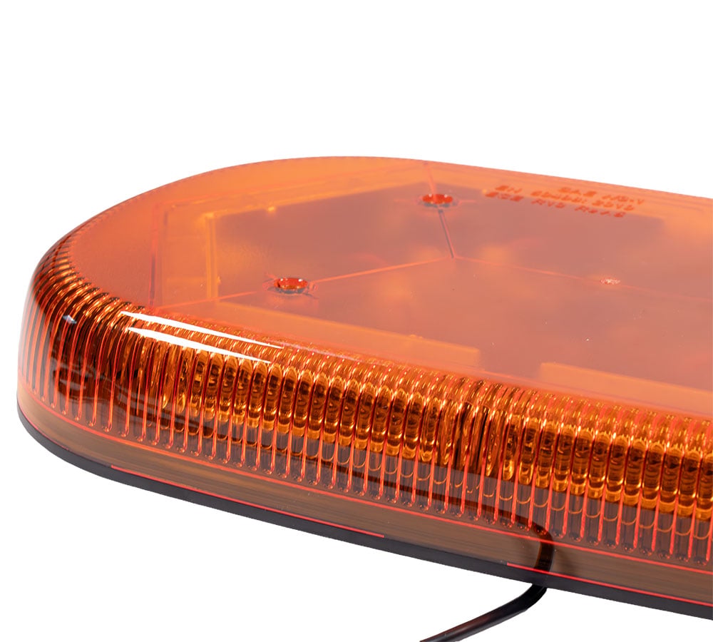 thumbnail image 7 of Amber LED Mini Amber Roof Top Strobe Light Bar with Aluminum Light Bar Bracket Kit – Magnetic & Bolt-On Mount, Fits Viking Cab Racks, Trucks & Construction Vehicles, 7 of 7