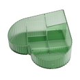 thumbnail image 3 of Cosmetic Organizer Cosmetic Storage Tray Countertop Desk Storage Box with Compartment for Office Bedroom Dorms Home Bathroom green, 3 of 8
