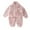 Pink, variant on Unisex Kids Lined Flannel Pajamas Set Cozy Two Piece Sleepwear For Autumn And Winter 18-24 Months