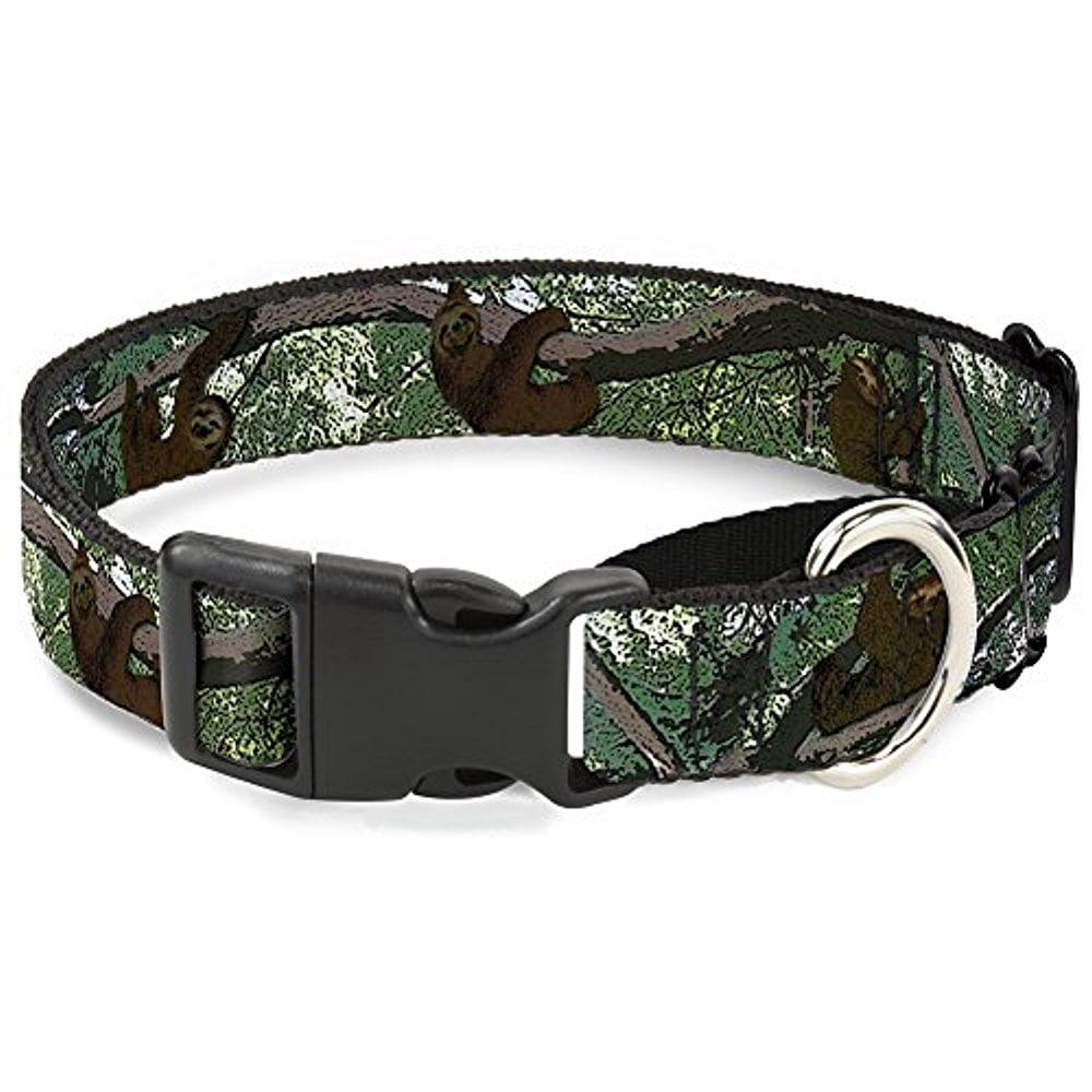 buckle-down martingale dog collar - sloth face hanging