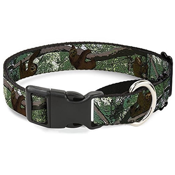 Buckle-Down Martingale Dog Collar - Sloth Face Hanging