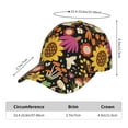 thumbnail image 2 of Sikiie Sunflowers Mushrooms Unisex Vintage Washed Unstructured Baseball Cap Soft Cap Adjustable Unisex Baseball Hat Dad Hat, 2 of 6