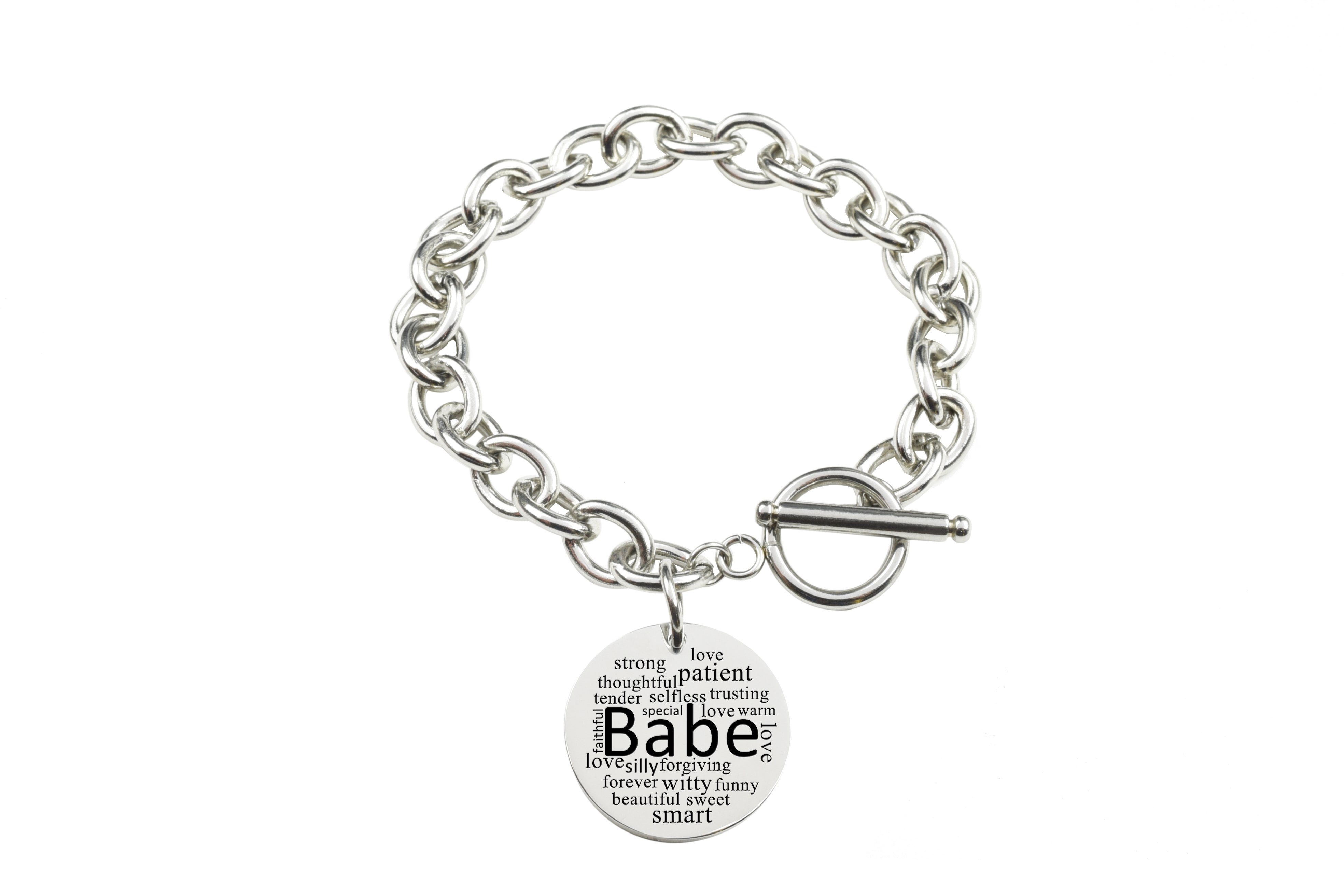 stainless steel toggle bracelet