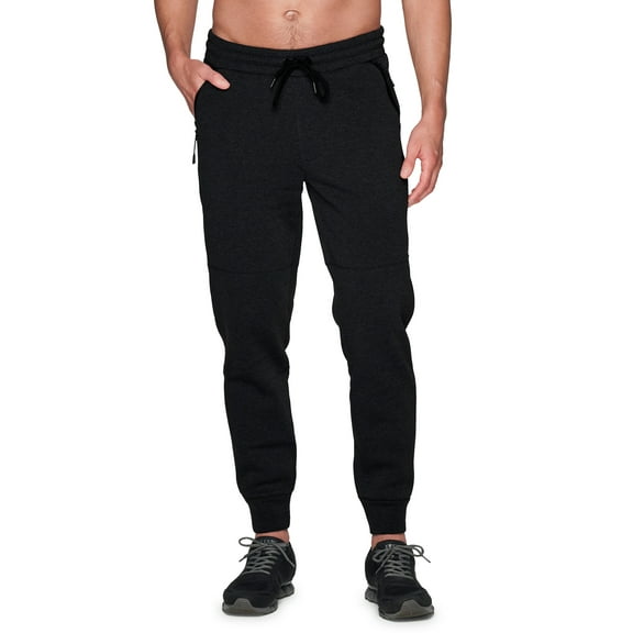 RBX Active Men's Fleece Jogger Sweatpants With Waterproof Zipper Pockets