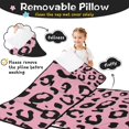 thumbnail image 3 of Pink and Black Of Leopard Print Toddler Nap Mats for Kids Preschool,Sleeping Mat Bag or Kids,Toddler Sleeping Bag,Toddler Nap Mat or Daycare, 3 of 6