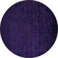 thumbnail image 1 of Ahgly Company Indoor Round Abstract Purple Modern Area Rugs, 5' Round, 1 of 4