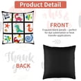 thumbnail image 4 of Sublimation Blanks Panel Pillow Case DIY Polyester Cushion Cover 17.7 x 17.7 Inch for Sublimation Printing Sofa Couch No Pillow Insert (6), 4 of 7