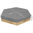 thumbnail image 2 of Housse de Bac à Sable avec Cordon de Serrage, Résistance Durable Protection Antipoussière Auvent de Plage pour Bac à Sable Imperméable Housse de Piscine pour Bac à Sable Housse de Piscine pour Bac à Sable Extérieur, 55x43 Po, 2 of 5