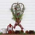 thumbnail image 2 of Northlight Cedar and Berries Twig Snowshoes Christmas Wall Decoration - 20" - Red and Green, 2 of 7