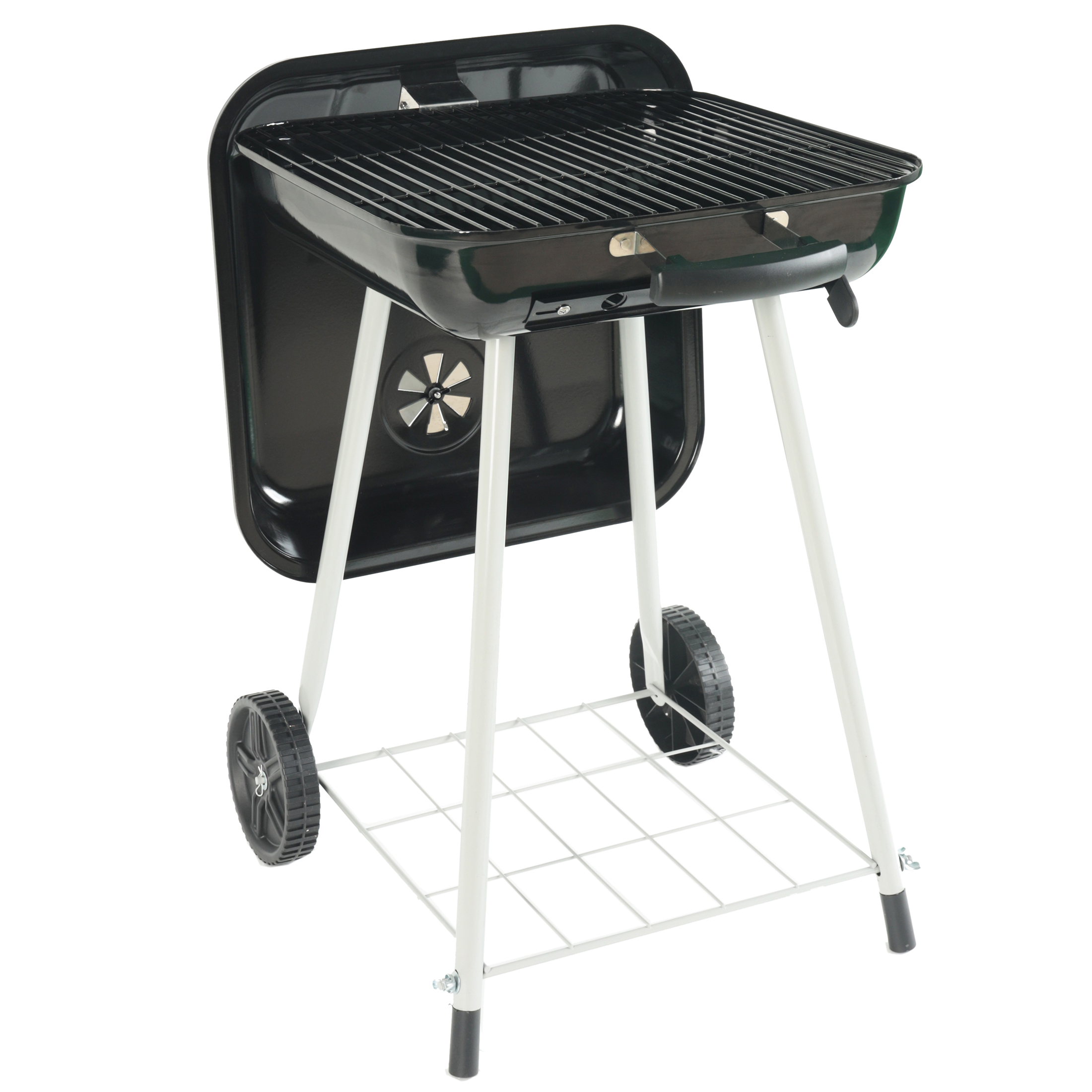Expert Grill 17.5" Square Steel Charcoal Grill with Wheels, Black - image 5 of 18
