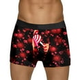 thumbnail image 1 of Aayomet sous-Vêtements pour Hommes Imprimés Style Bulle Rouge Amour Spécial Shorts Taille Mi-Haute (Rouge, S), 1 of 5