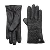 Karl Lagerfeld Womens Touchscreen Leather Quilted Gloves Medium Black L9OG3766