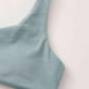 thumbnail image 4 of Traje de baño para mujer, bikini de dos piezas con soporte de acero y hombros divididos de color liso para mujer, trajes de baño para mujer, 4 of 7