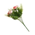 thumbnail image 3 of destyer 2pcs 5-Branch Artificial Flower Simulation Cloth Bouquet Home Wedding Plastic artificial Floral Decor, 3 of 7