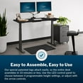 thumbnail image 3 of Vari 60” x 24" VariDesk Electric Height Adjustable Standing Desk Computer Table, Black, 3 of 5