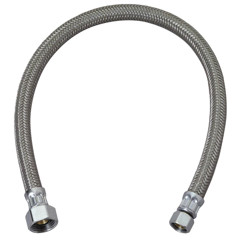 2 X 3/8" Stainless Steel Flexible Faucets Hose Tap 20'' Length Line Pipe 