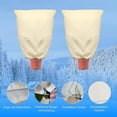 thumbnail image 3 of Plant Covers, Strong Plant Thickened Drawstring Bag, Freeze Protection Covers, Large Winter Shelter to Block Cold Air and Frost, Beige Large Pot Plant Bag, 31.5*23.6in, 3 of 8