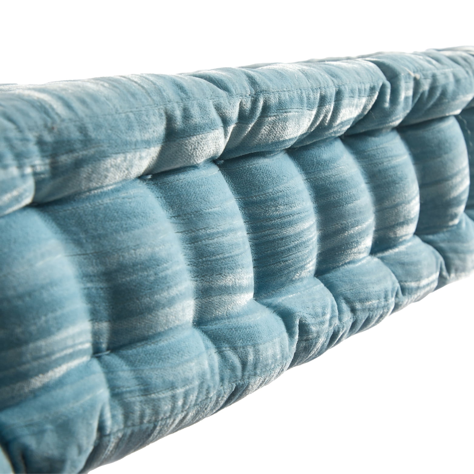 Style House Light Blue Velvet Floor Pillow, 20" x 20"