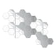 thumbnail image 1 of Pegatinas de espejo para pared, 30 piezas hexagonales de acrílico para bricolaje, para el hogar Plata 80x70x40mm, 1 of 9