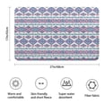 thumbnail image 3 of Pink and Blue Diamond Shaped Boho Pattern Bathroom Rugs Mat,Non Slip Microfiber Bathroom Rug,Rubber Backing,Soft Bathroom Mats for Bathroom Floor,Tub and Shower,17x27in(43x68cm), 3 of 5