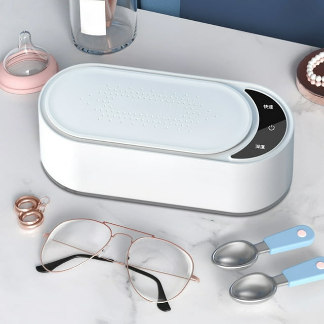 LSLJS Jewelry Cleaner Portable Home Jewelry Cleaner for Jewelry Keepers Glasses Watches Razors, Glasses Cleaning Home Appliances